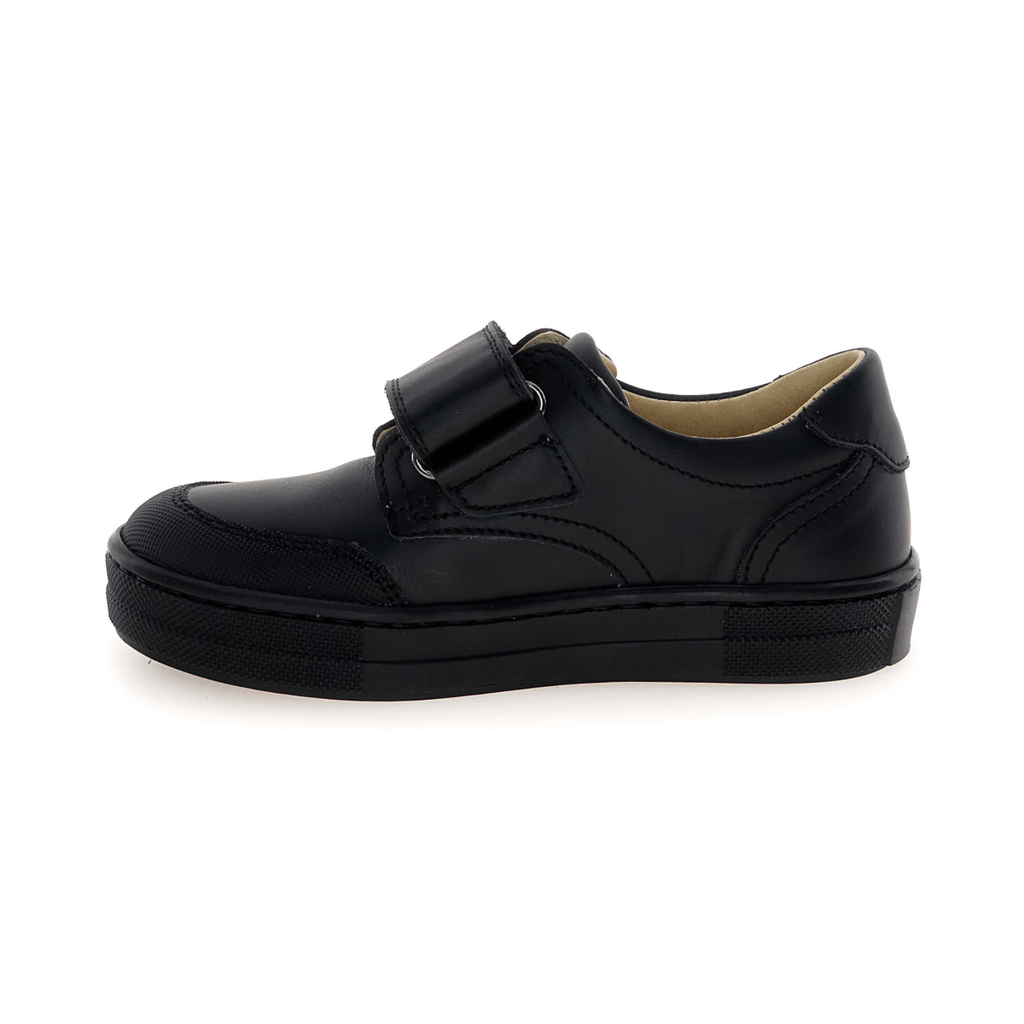 Naturino Boys (Sizes 33-35) Ribbon Black Leather