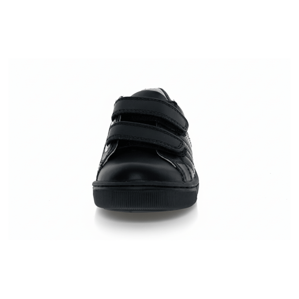Naturino Boys (Sizes 33-38) Nume VL 02 Black Leather/Black Suede