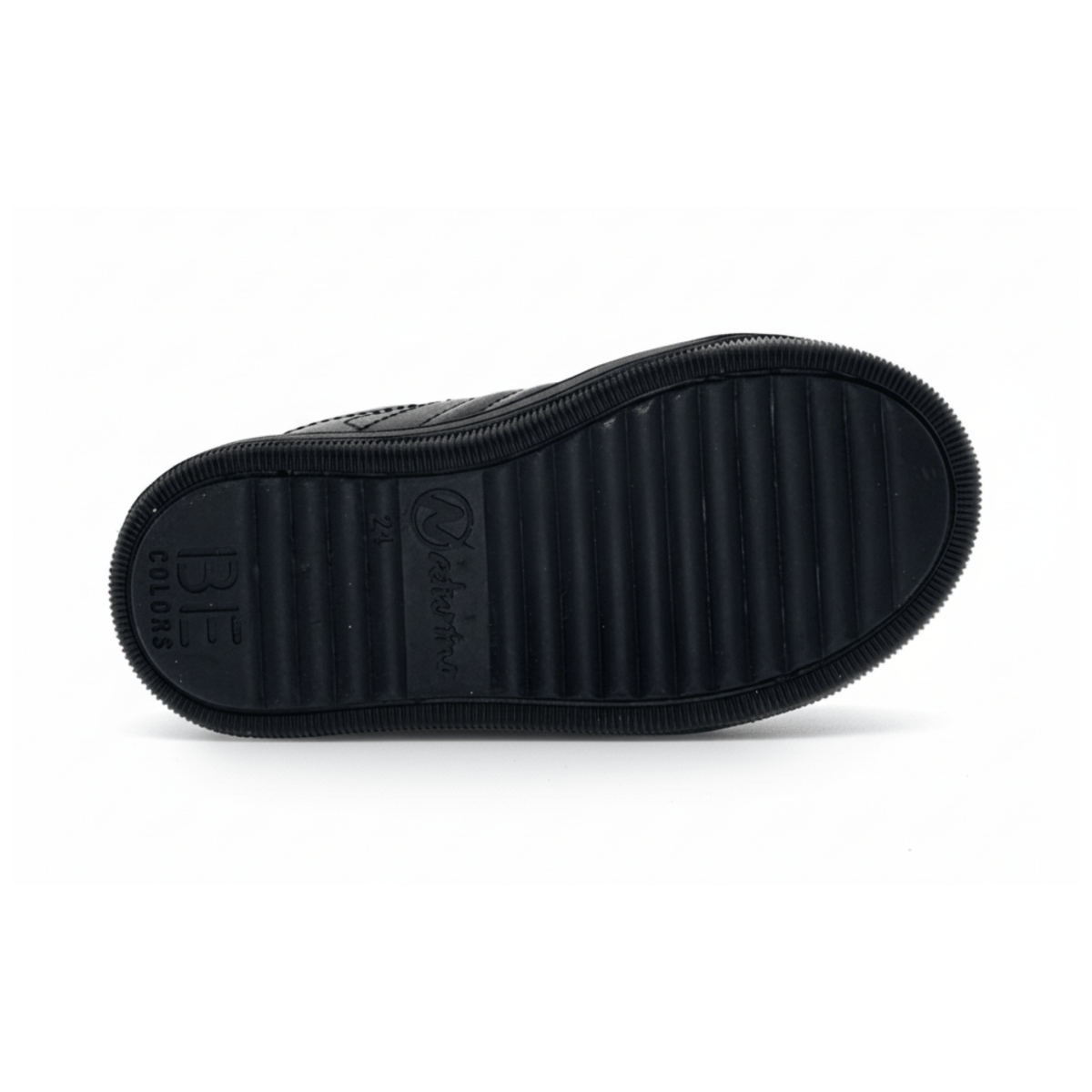 Naturino Boys (Sizes 33-38) Nume VL 02 Black Leather/Black Suede