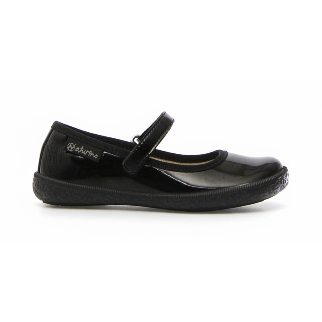 Naturino Girls (Sizes 24-29) Pavia Black Patent Mary Jane