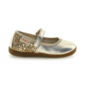 Naturino Girls (Sizes 26-29) Frollik Platinum Patent/Gold Glitter/Gum