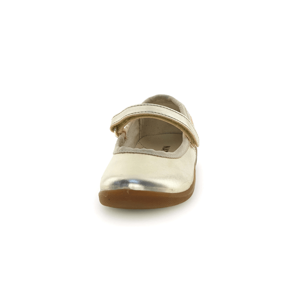 Naturino Girls (Sizes 26-29) Frollik Platinum Patent/Gold Glitter/Gum