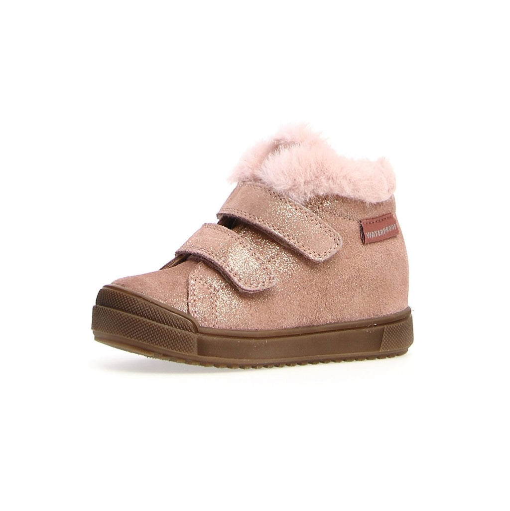 Naturino Girls (Sizes 27-32) Dellen Rose Glitter/Fur Lined Waterpoof