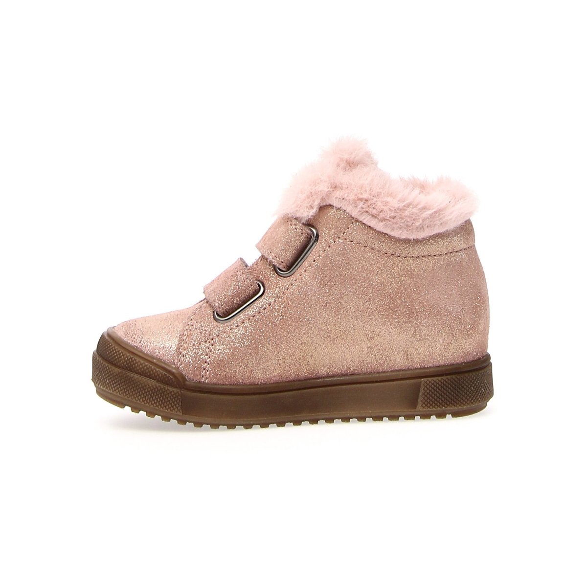Naturino Girls (Sizes 27-32) Dellen Rose Glitter/Fur Lined Waterpoof