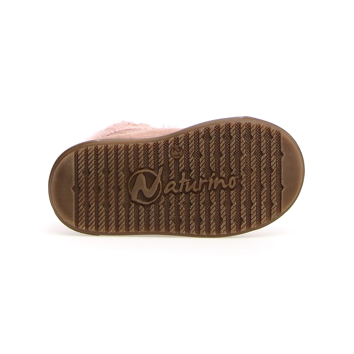 Naturino Girls (Sizes 27-32) Dellen Rose Glitter/Fur Lined Waterpoof
