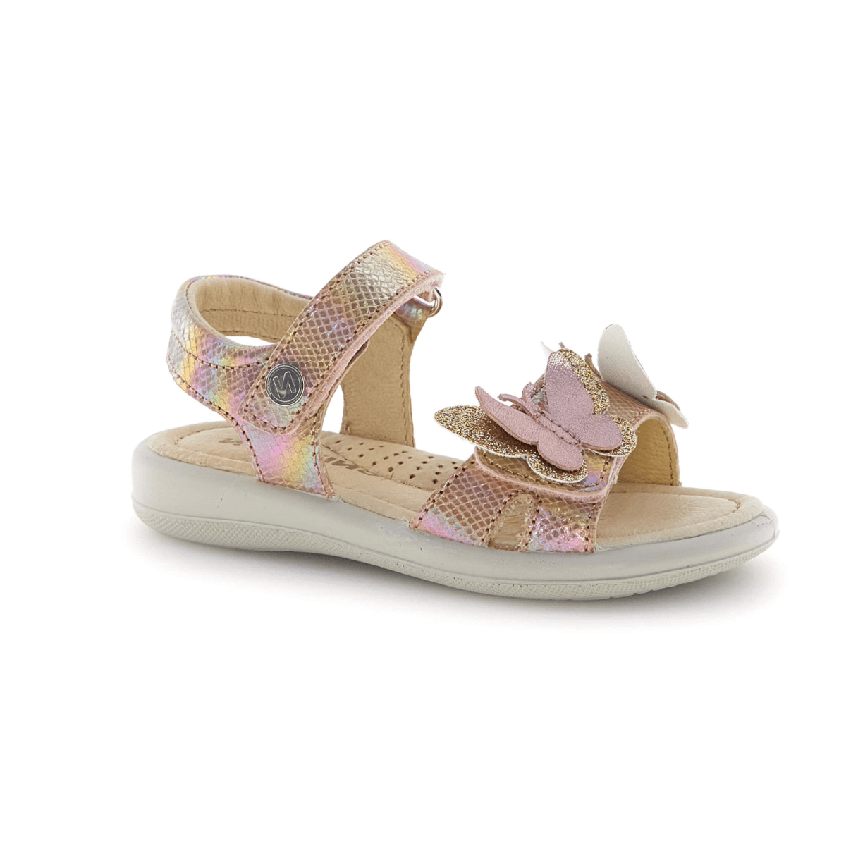 Naturino Girls (Sizes 27-32) Maudi Gold Metallic/Butterflies