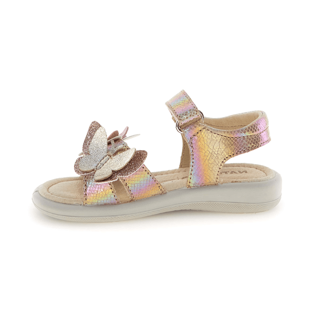 Naturino Girls (Sizes 27-32) Maudi Gold Metallic/Butterflies