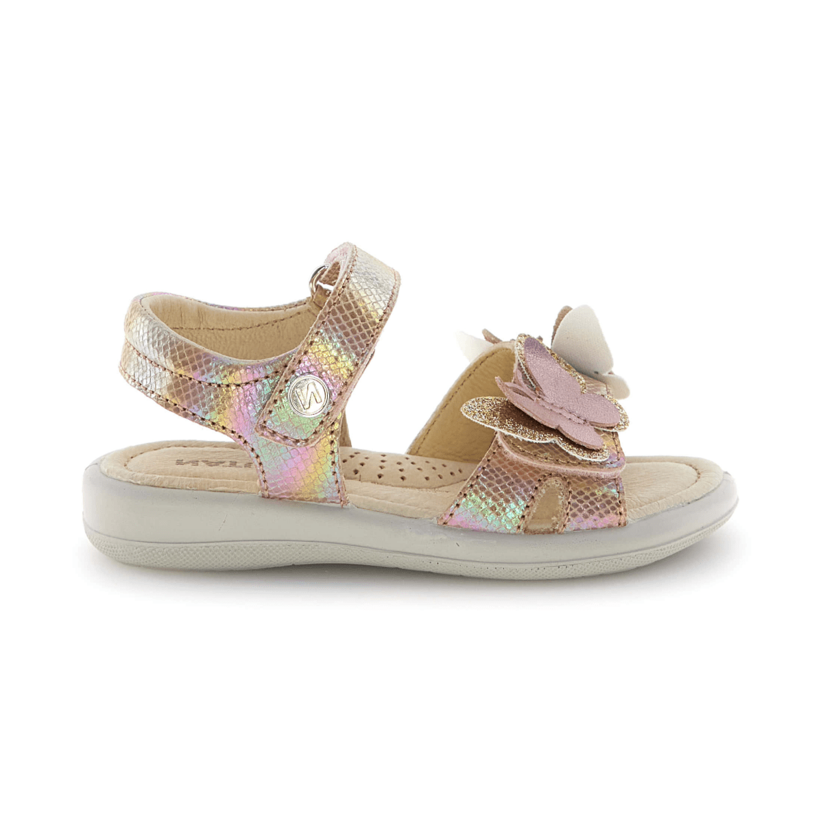 Naturino Girls (Sizes 27-32) Maudi Gold Metallic/Butterflies