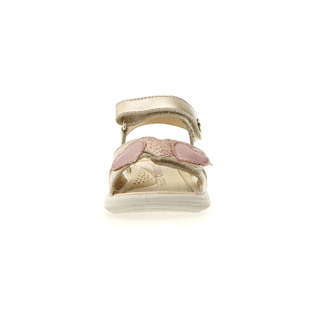 Naturino Girls (Sizes 27-32) Nives Gold/Pink Heart
