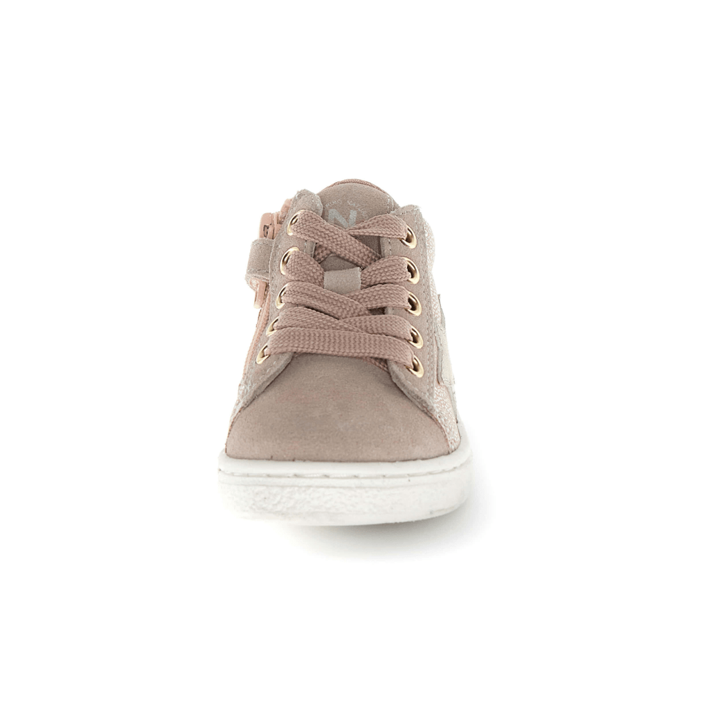 Naturino Girls (Sizes 27-32) Pinn High Zip Irridescent/Pink/Rose Gold