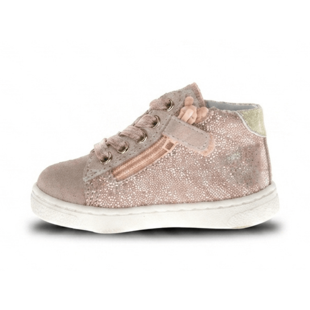 Naturino Girls (Sizes 27-32) Pinn High Zip Irridescent/Pink/Rose Gold