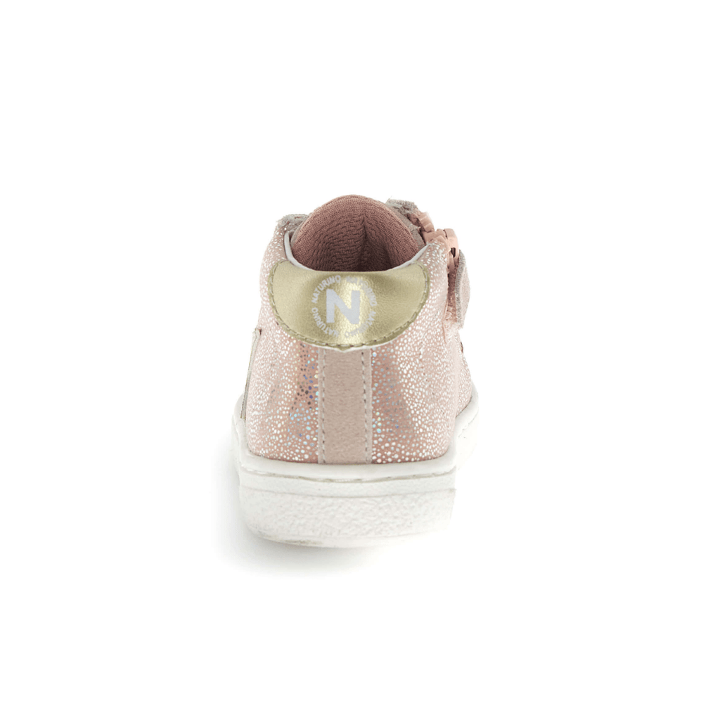 Naturino Girls (Sizes 27-32) Pinn High Zip Irridescent/Pink/Rose Gold