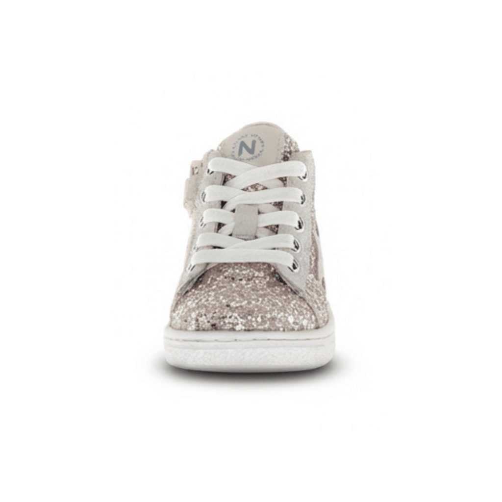 Naturino Girls (Sizes 27-32) Pinn High Zip Silver Glitter