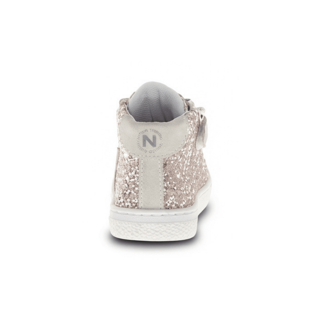 Naturino Girls (Sizes 27-32) Pinn High Zip Silver Glitter