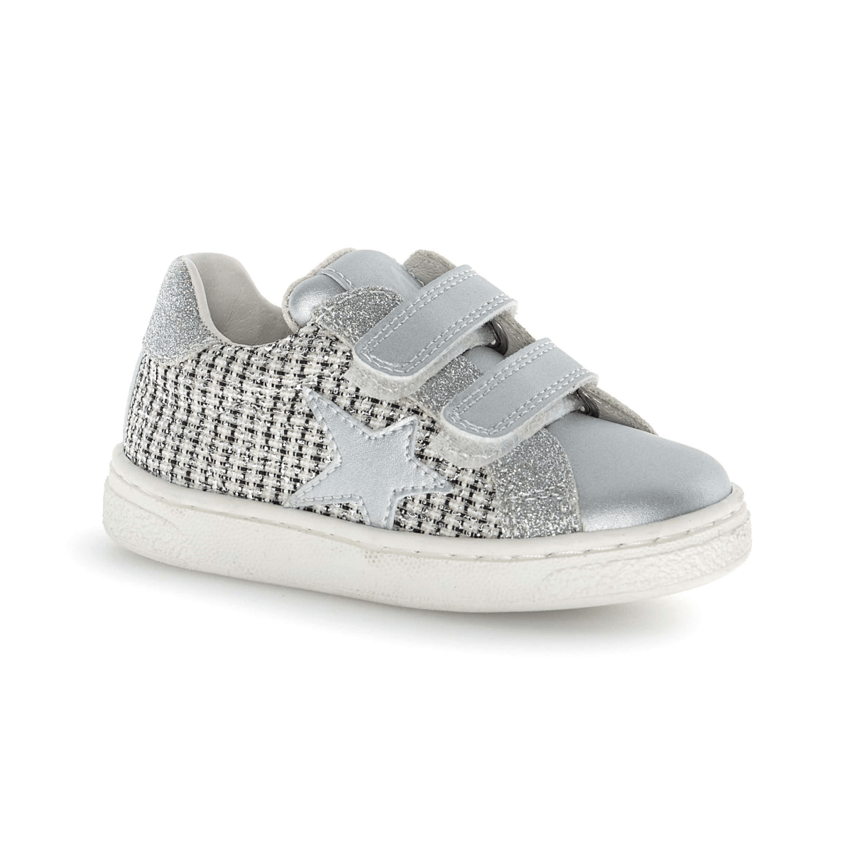 Naturino Girls (Sizes 27-32) Pinn VL Silver Tweed