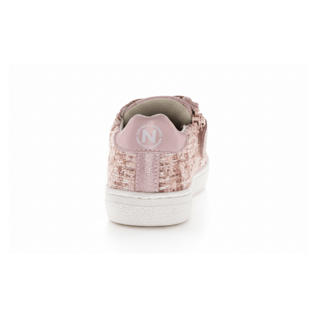 Naturino Girls (Sizes 27-32) Pinn Zip Pink Tweed