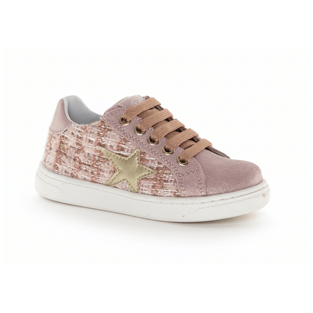 Naturino Girls (Sizes 27-32) Pinn Zip Pink Tweed