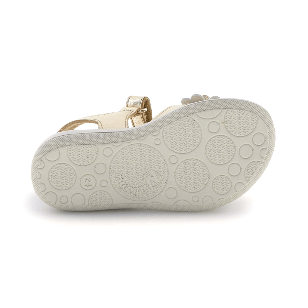 Naturino Girls (Sizes 27-32) Salya Metallic Gold/Glitter Flowers