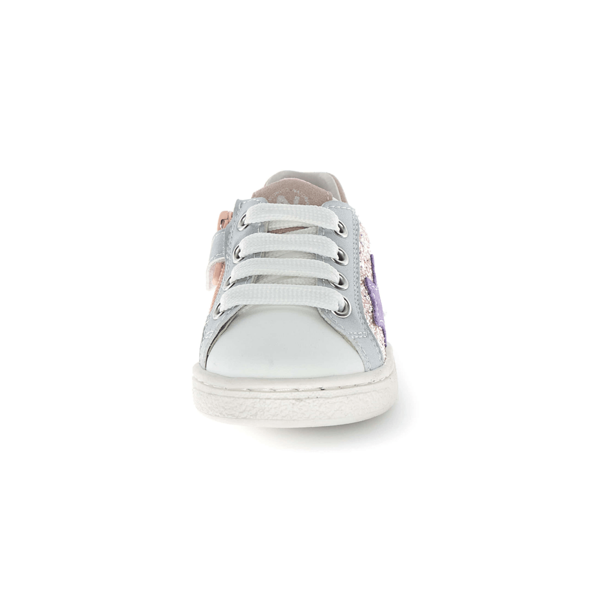 Naturino Girls (Sizes 27-33) Pinn Zip Pink Glitter/Silver/Purple Star