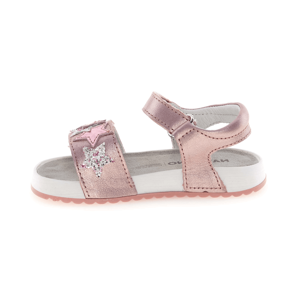 Naturino Girls (Sizes 27-34) Dendix Rose Gold Metallic/Glitter Stars