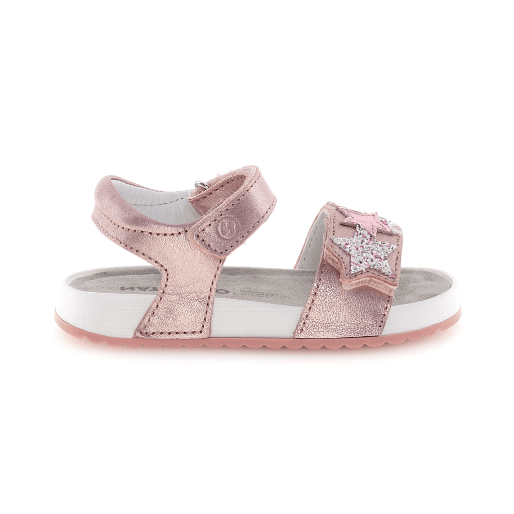 Naturino Girls (Sizes 27-34) Dendix Rose Gold Metallic/Glitter Stars
