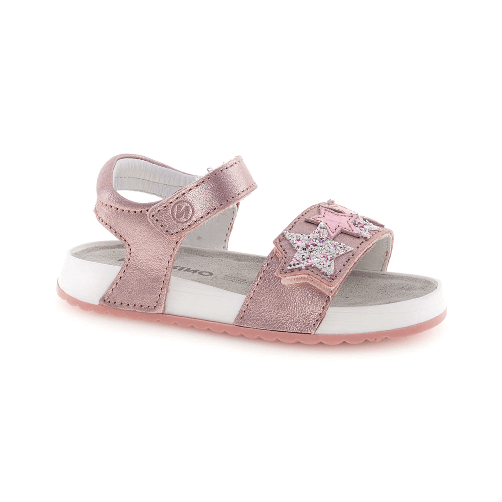 Naturino Girls (Sizes 27-34) Dendix Rose Gold Metallic/Glitter Stars