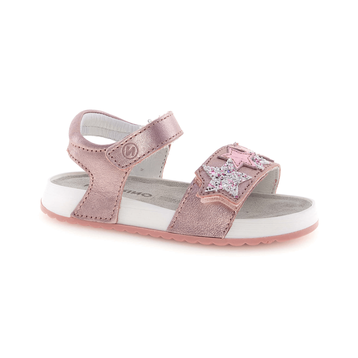 Naturino Girls (Sizes 27-34) Dendix Rose Gold Metallic/Glitter Stars