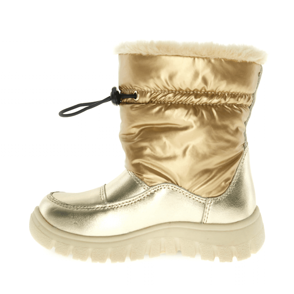 Naturino Girls (Sizes 27-35) Varna Platinum Gold Waterproof