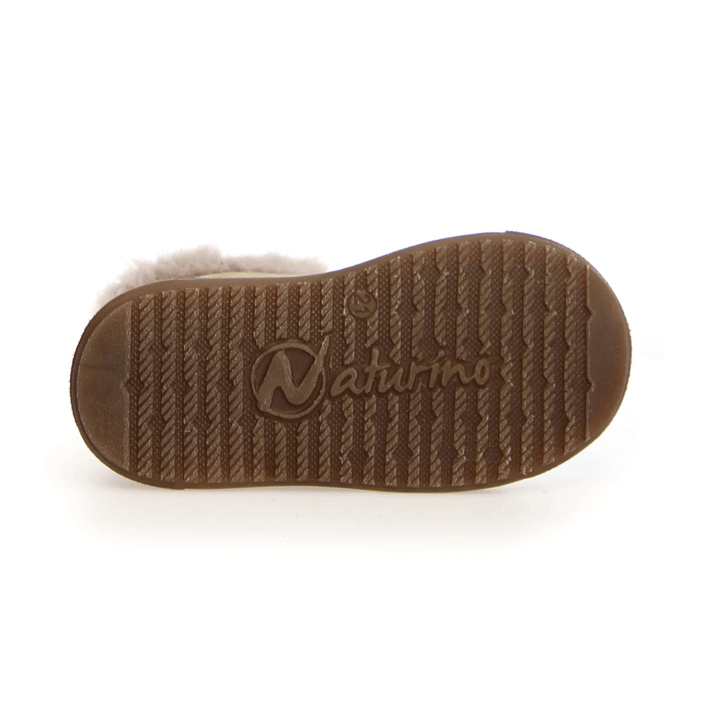 Naturino Girls (Sizes 28-32) Dellen VL Gold Glitter/Fur Lined Waterproof