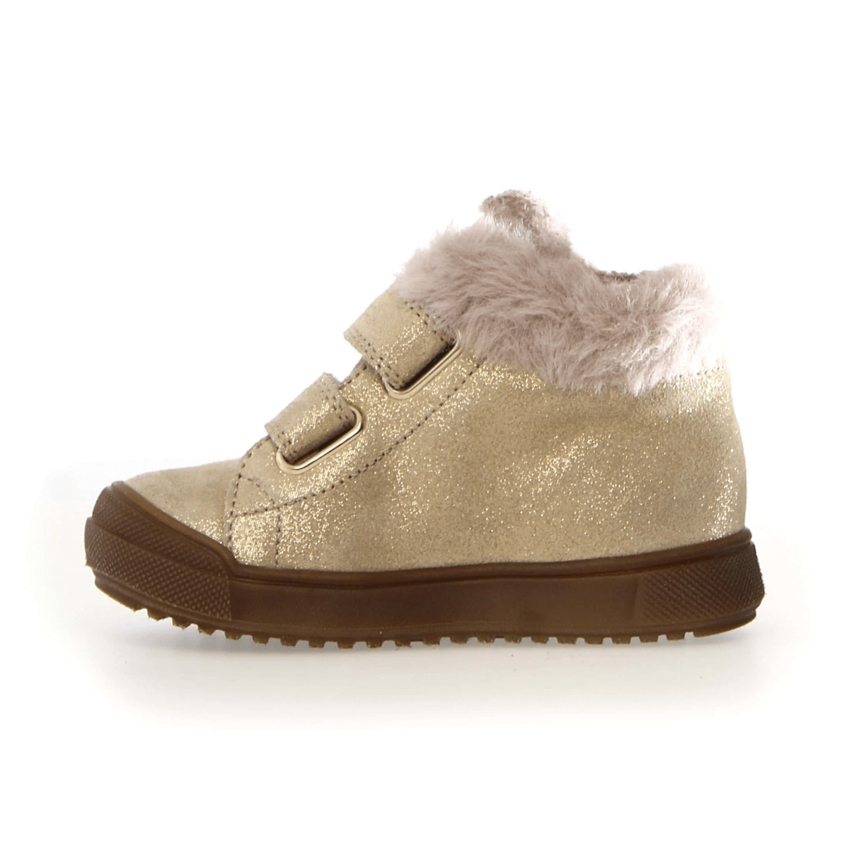 Naturino Girls (Sizes 28-32) Dellen VL Gold Glitter/Fur Lined Waterproof