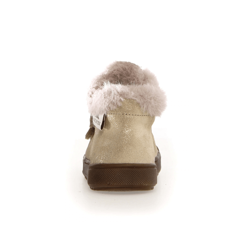 Naturino Girls (Sizes 28-32) Dellen VL Gold Glitter/Fur Lined Waterproof