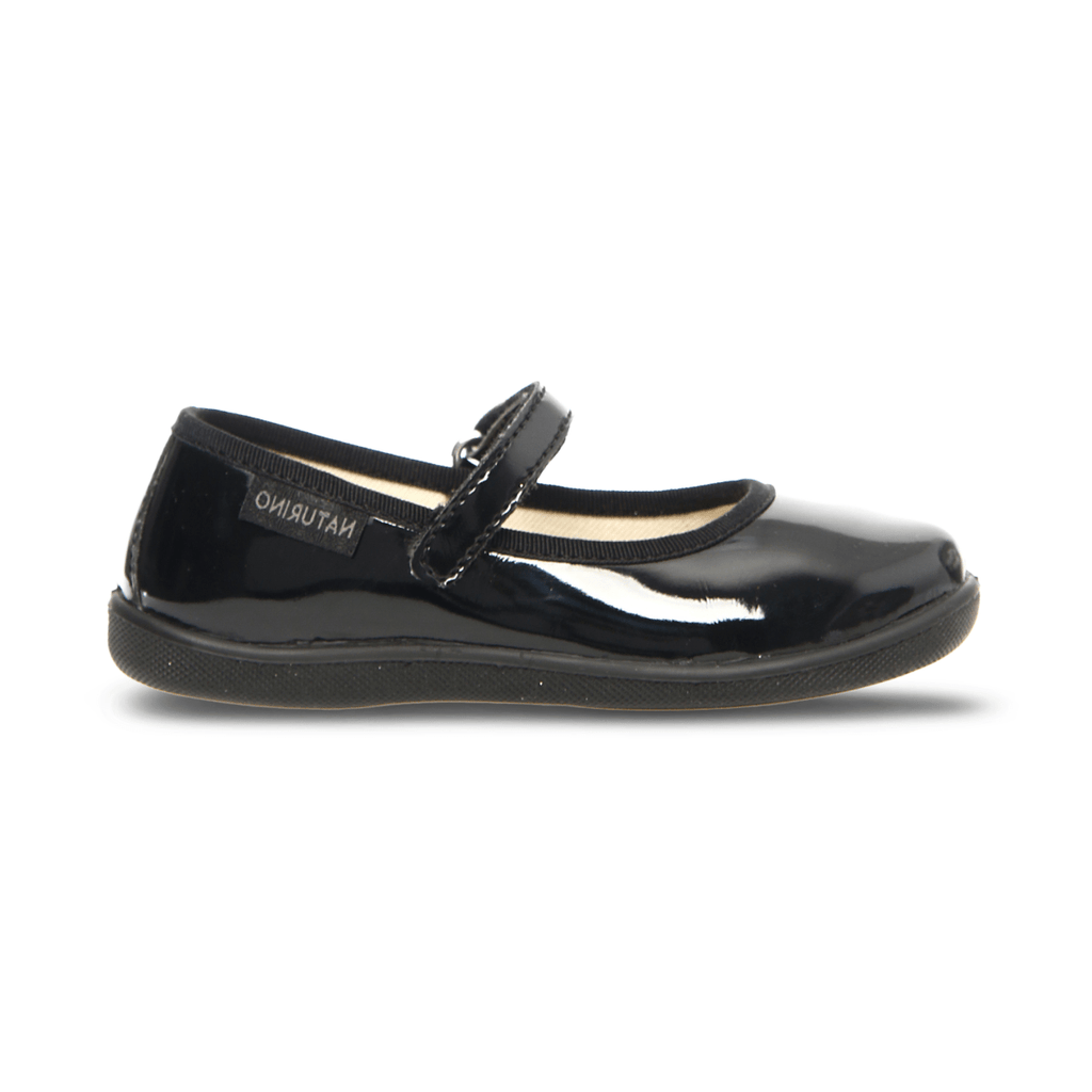 Naturino Girls (Sizes 30-32) Pavia 2 Black Patent Leather