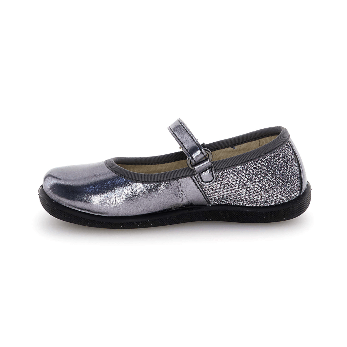 Naturino Girls (Sizes 30-34) Frollik Acciaio Patent/Sparkle