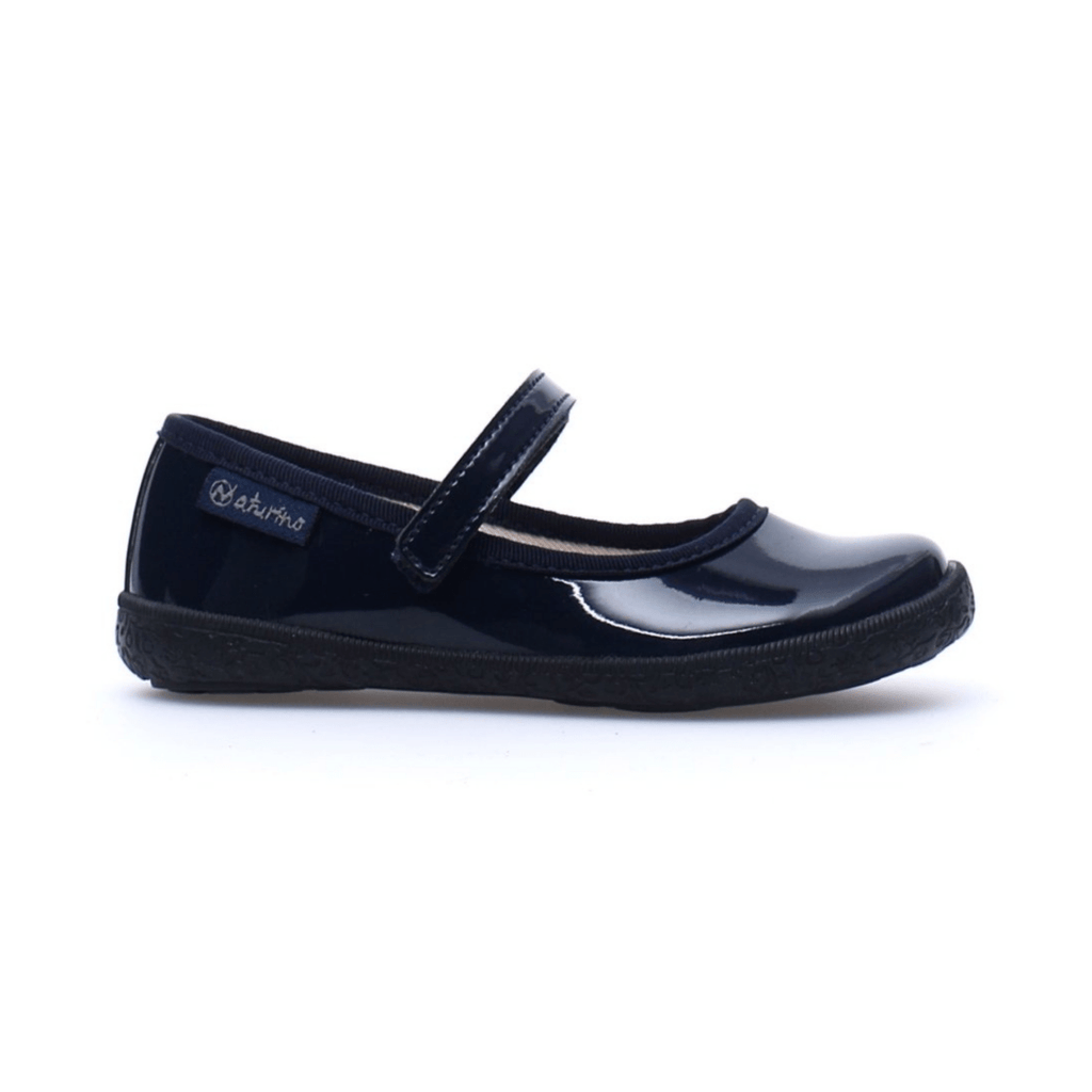 Naturino Girls (Sizes 33-35) Pavia Navy Patent Mary Jane