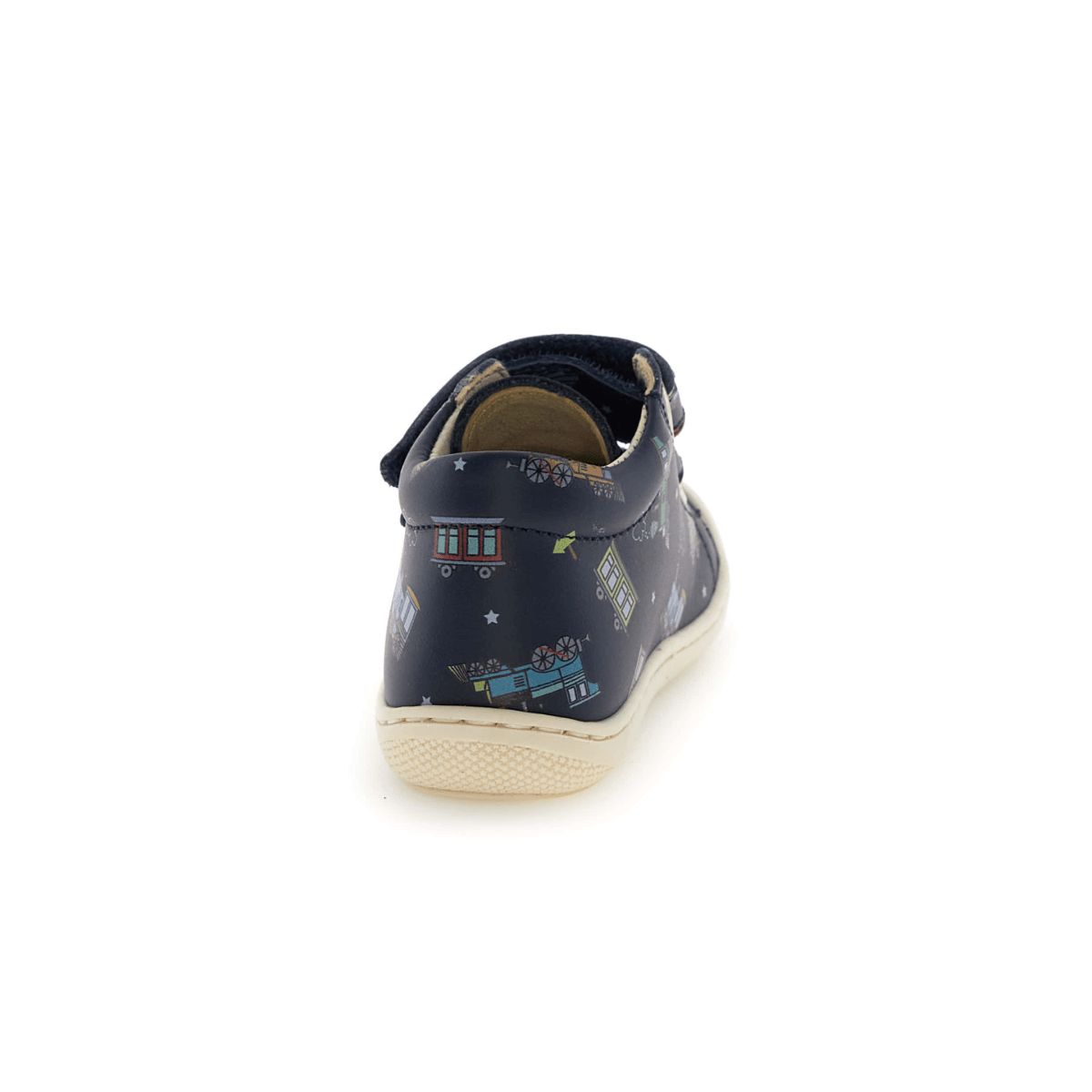 Naturino Toddlers Cocoon VL Navy Train Print Velcro