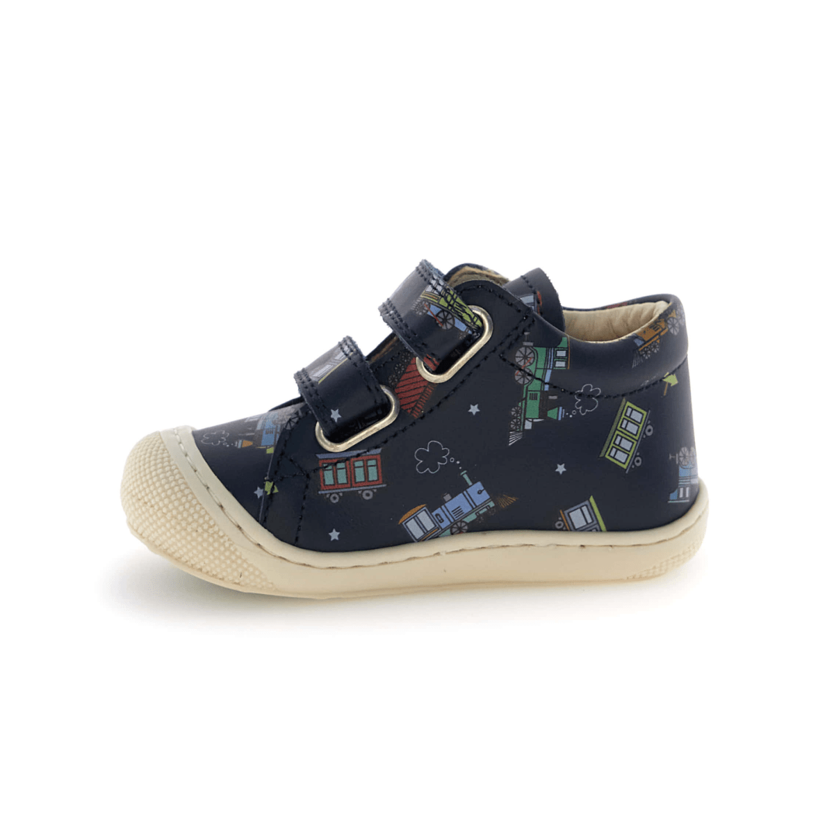 Naturino Toddlers Cocoon VL Navy Train Print Velcro