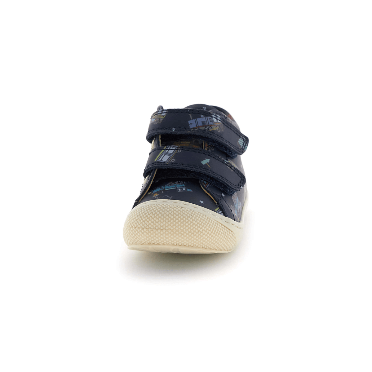 Naturino Toddlers Cocoon VL Navy Train Print Velcro
