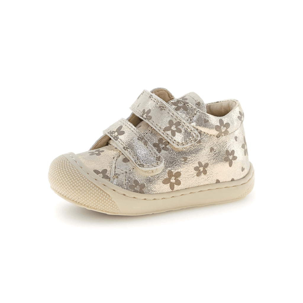 Naturino Toddlers Cocoon VL Platinum/Gold Flower Velcro