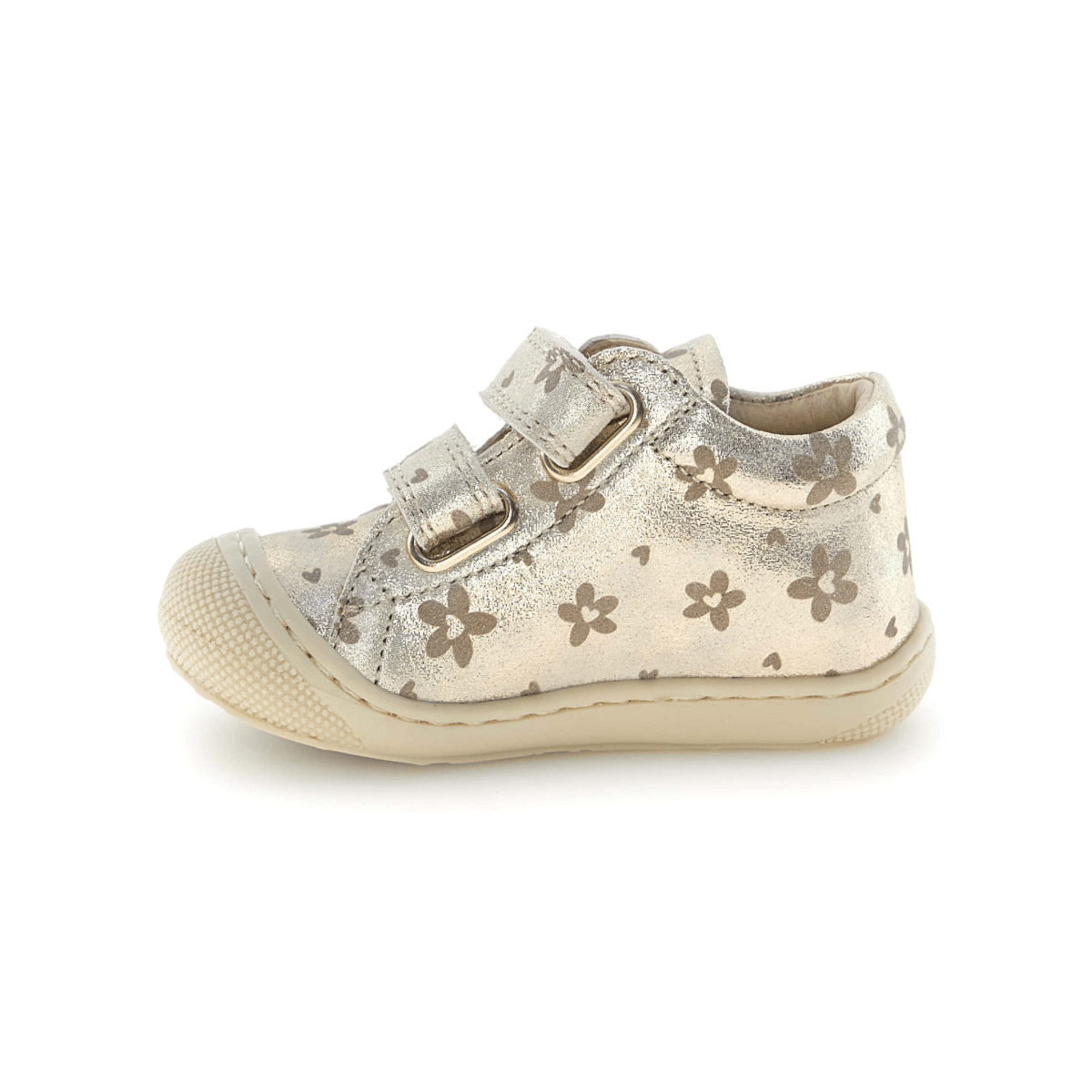 Naturino Toddlers Cocoon VL Platinum/Gold Flower Velcro