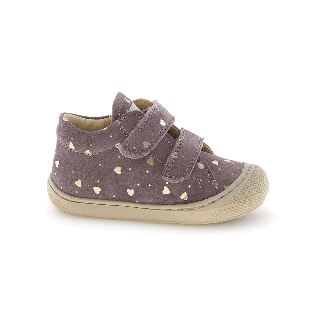 Naturino Toddlers (Sizes 19-22) Cocoon VL Gold Hearts/Magnolia Suede