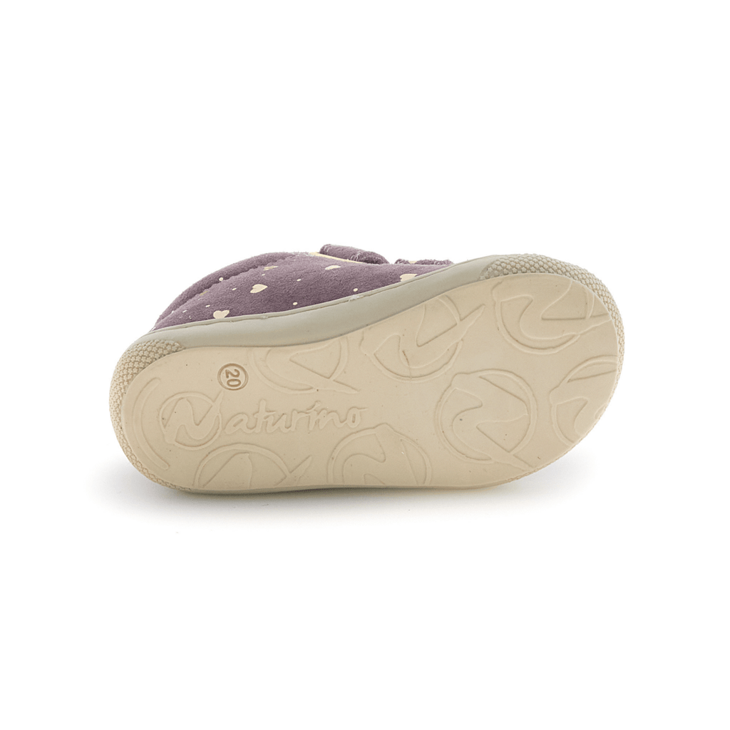 Naturino Toddlers (Sizes 19-22) Cocoon VL Gold Hearts/Magnolia Suede