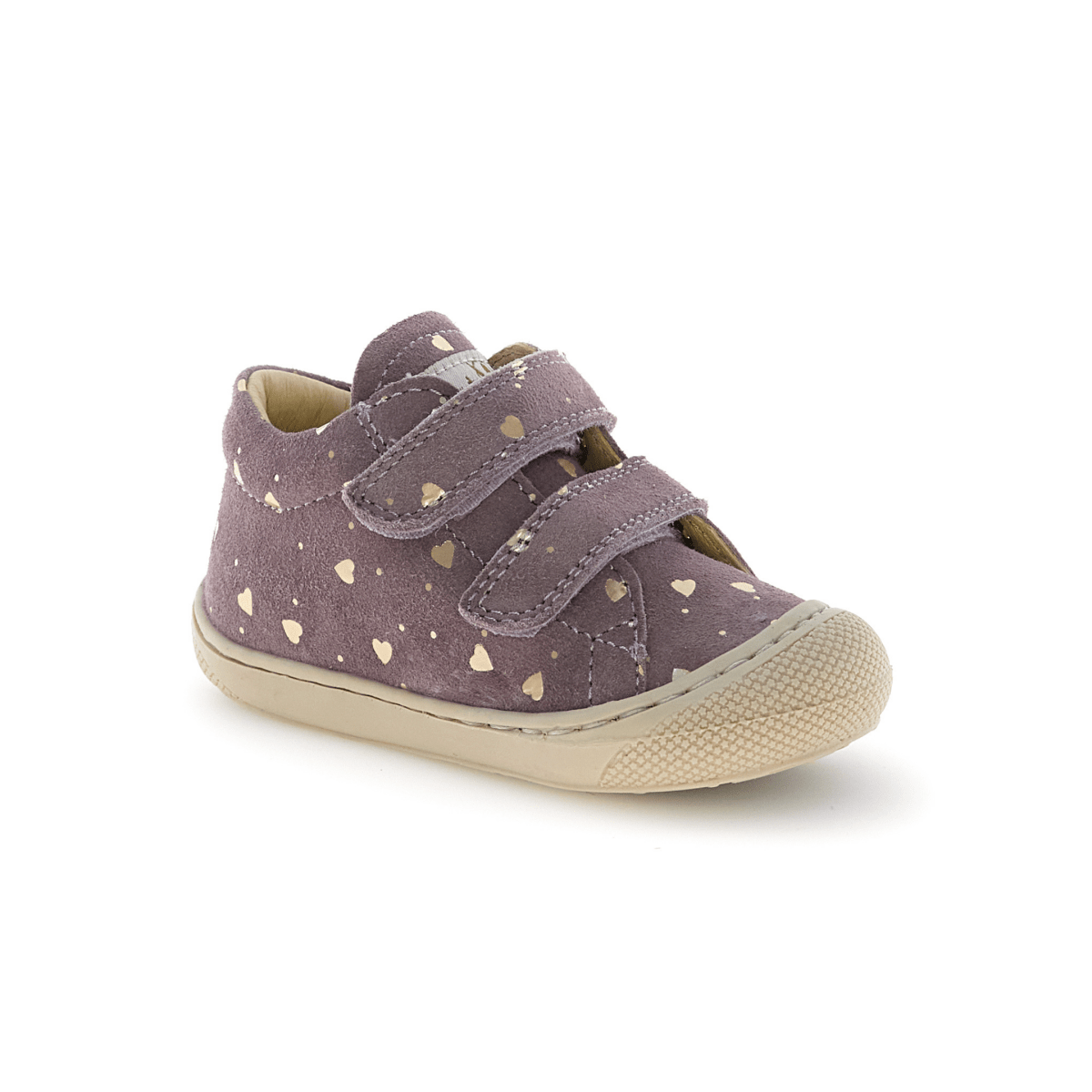 Naturino Toddlers (Sizes 19-22) Cocoon VL Gold Hearts/Magnolia Suede