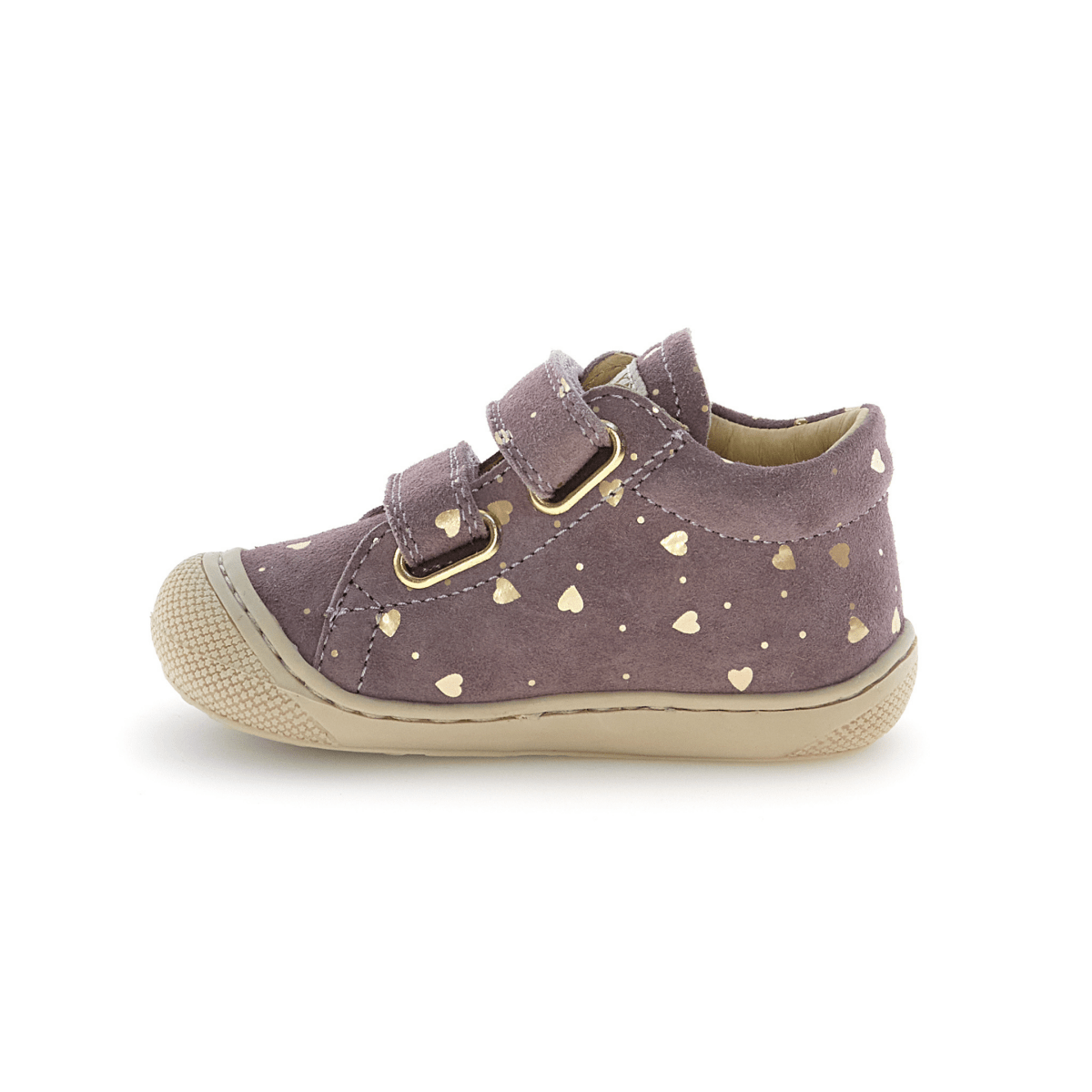 Naturino Toddlers (Sizes 19-22) Cocoon VL Gold Hearts/Magnolia Suede