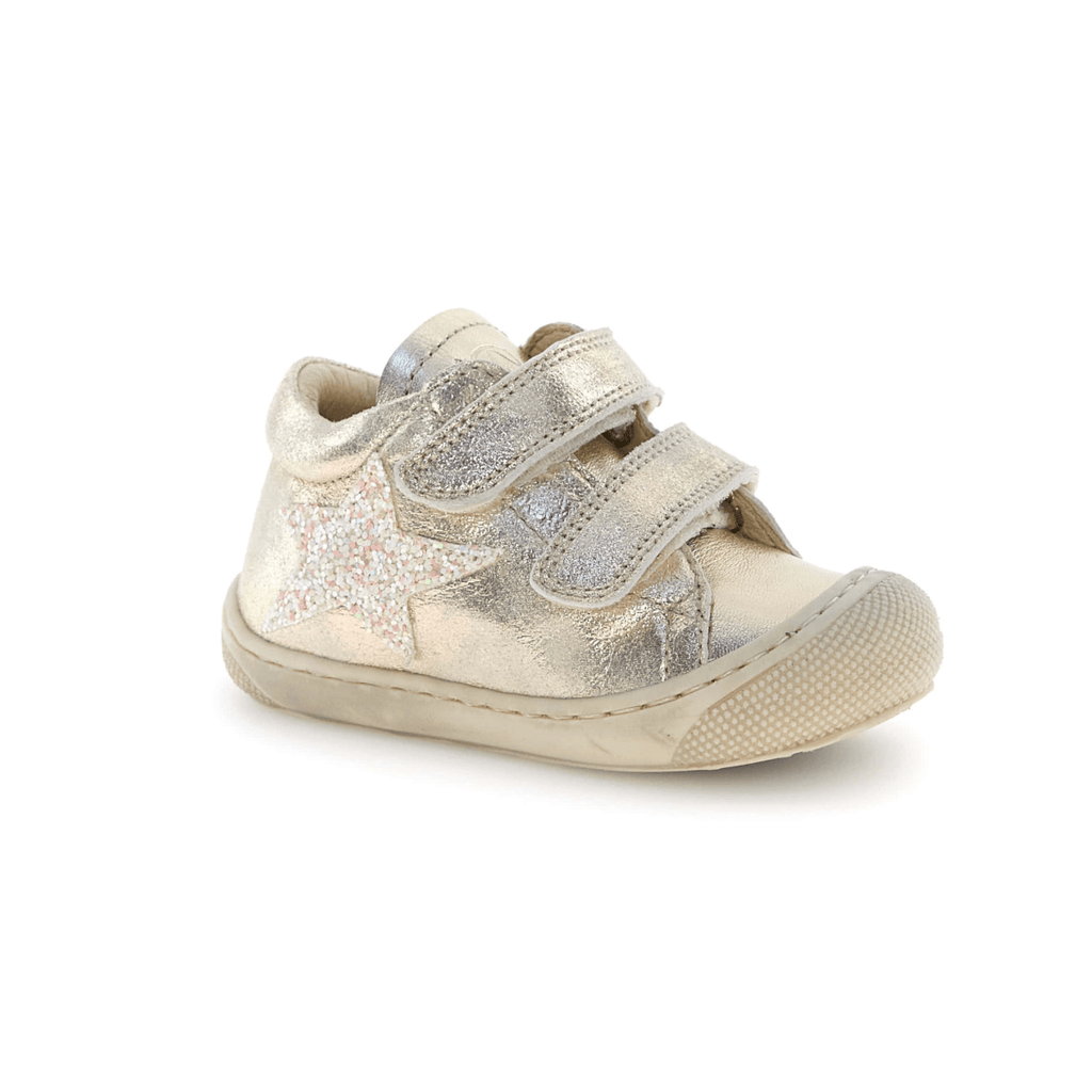 Naturino Toddlers (Sizes 19-22) Kolde VL Pink Glitter Star/Metallic Leather