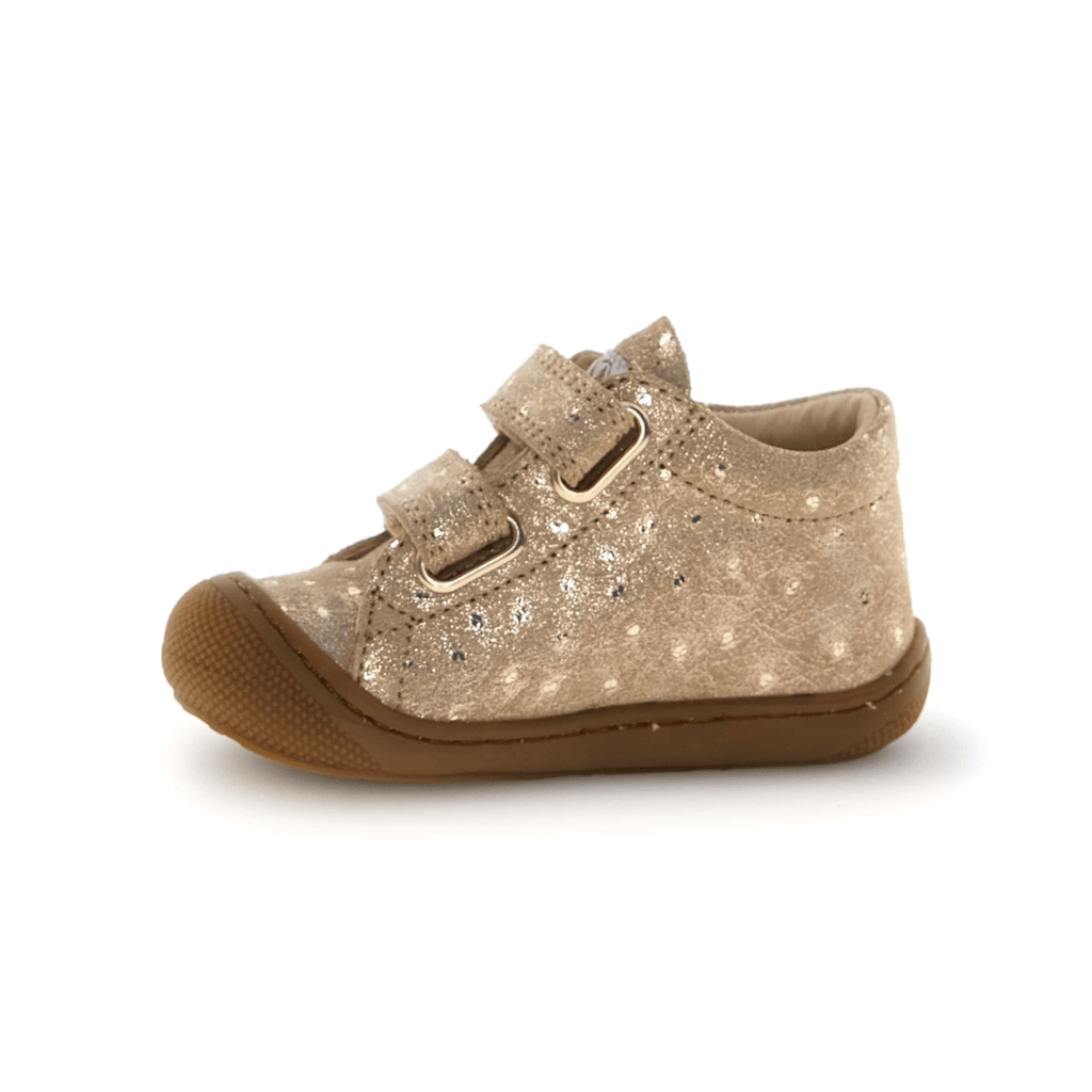 Naturino Toddlers (Sizes 19-23) Cocoon VL Gold Embossed Suede