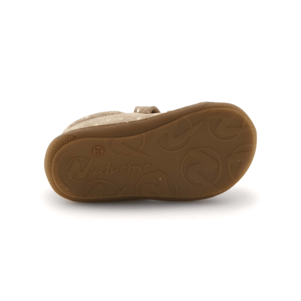 Naturino Toddlers (Sizes 19-23) Cocoon VL Gold Embossed Suede