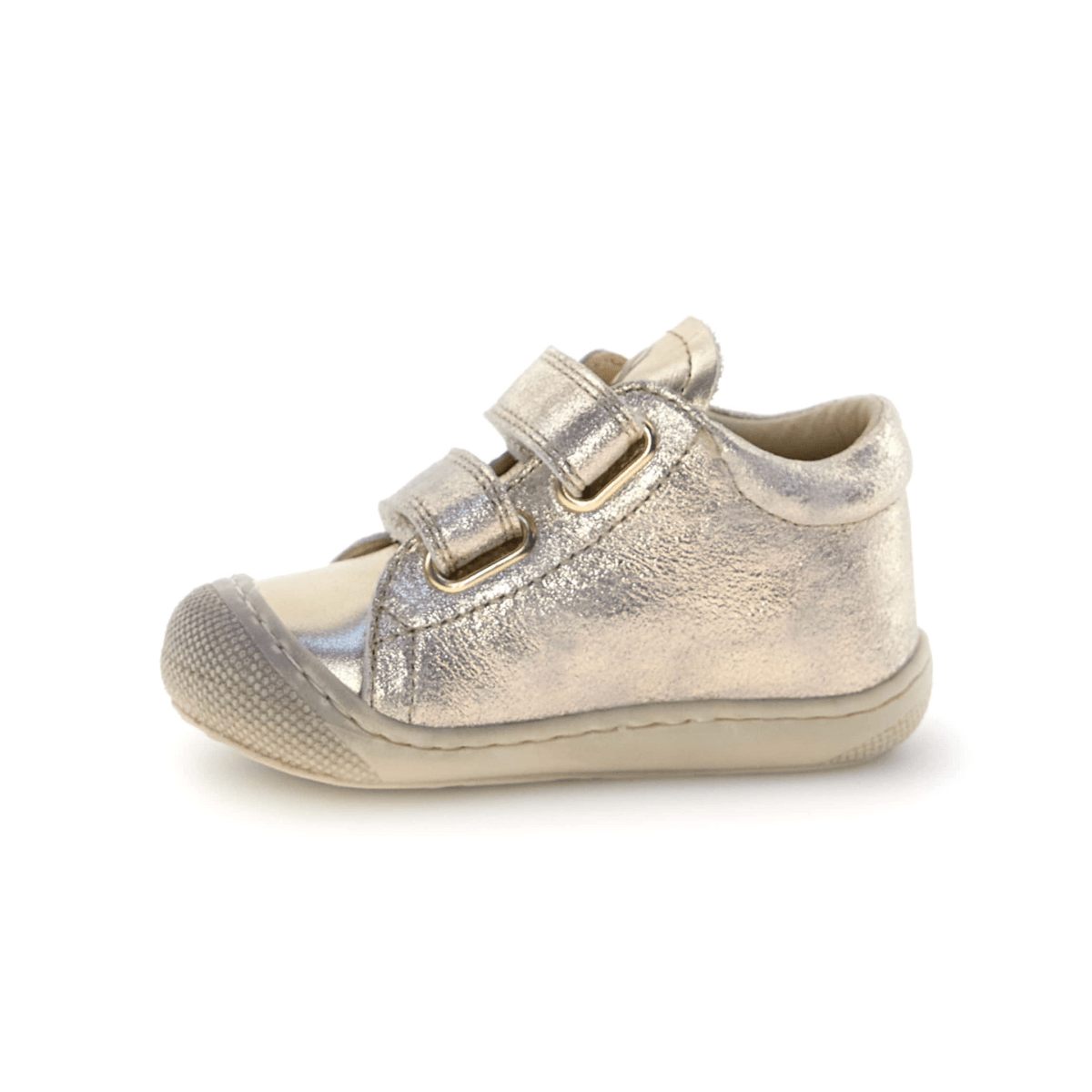 Naturino Toddlers (Sizes 19-23) Kolde VL Platinum Leather/Gold Glitter Star