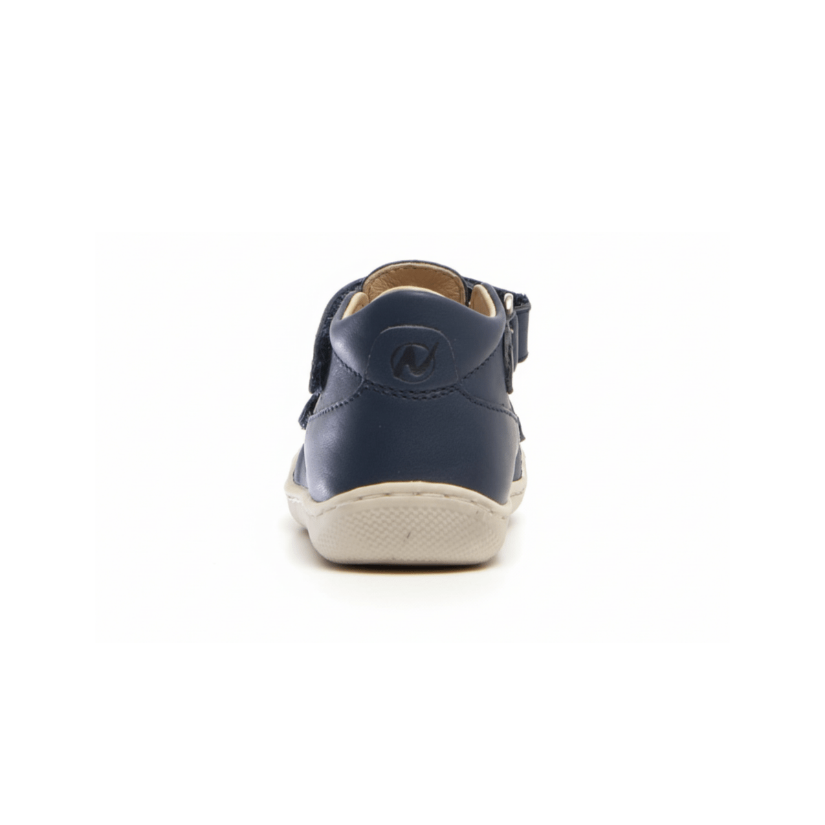 Naturino Toddlers (Sizes 19-23) Puffy Navy Leather Open T-Strap