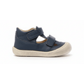 Naturino Toddlers (Sizes 19-23) Puffy Navy Leather Open T-Strap