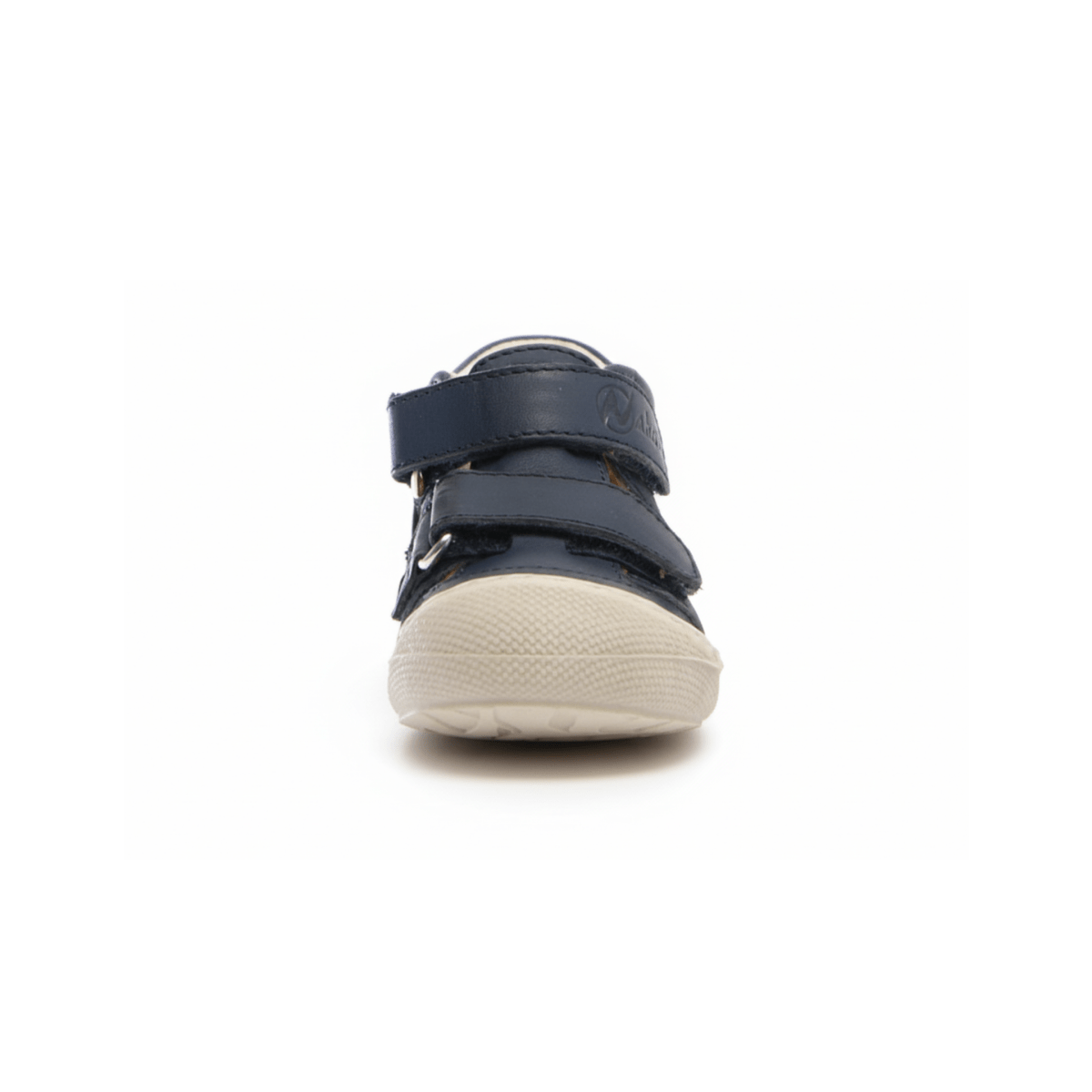 Naturino Toddlers (Sizes 19-23) Puffy Navy Leather Open T-Strap